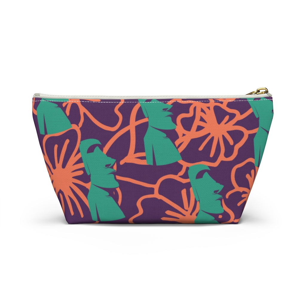 Tiki Flower Purple Pouch