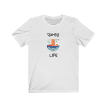 Load image into Gallery viewer, Ramen T-Shirt - Ramen Life - Unisex Tee - Noodle lover shirt - Asian T Shirt - This classic unisex jersey short sleeve tee fits like a well-loved favorite. Soft cotton and quality print make you fall in love with it.
