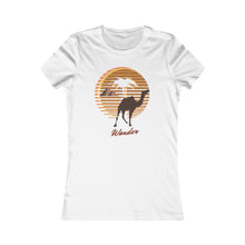 Load image into Gallery viewer, Retro Camel T-Shirt - Junior&#39;s Short Sleeve T-Shirt with Camel and Pyramid - Great gift for Travel lover - Wander Tee- Cute tee shirts - tshirt - Cheap tee shirts  Her go-to tee fits like a well-loved favorite, featuring a slim feminine fit.  Additionally, it is comfortable with super soft cotton and quality print.
