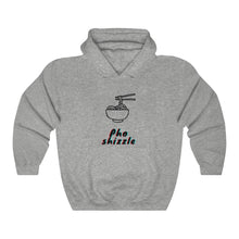 Load image into Gallery viewer, Pho Shizzle hooded sweatshirt.  Pho sho this hoodie is the shiznit!  Inspired by what else?  Pho!  Express your noodle life with this fun design.  Makes a great gift.  This unisex heavy blend hooded sweatshirt is relaxation itself. Great for men and women.
