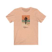 Load image into Gallery viewer, California desert T-Shirt. Cali lover tee. Cactus, mountain, desert shirt. This classic unisex jersey short sleeve tee fits like a well-loved favorite. Soft cotton and quality print make you fall in love with it. For both men and women and offered in 5 great colors.
