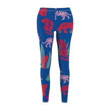 Load image into Gallery viewer, Welcome to the Jungle Leggings. Tiger print yoga pants. These skinny fitting high-waisted yoga leggings will take you from workout to store run in comfort and style. They are soft and comfortable with an all-over print that adds an instant pop to any athleisure wardrobe. 
