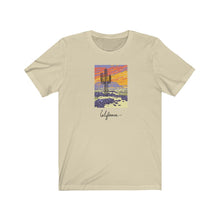 Load image into Gallery viewer, California desert T-Shirt. Cali lover tee. Cactus, mountain, desert shirt. This classic unisex jersey short sleeve tee fits like a well-loved favorite. Soft cotton and quality print make you fall in love with it. For both men and women and offered in 5 great colors.
