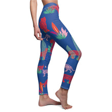 Load image into Gallery viewer, Welcome to the Jungle Leggings. Tiger print yoga pants. These skinny fitting high-waisted yoga leggings will take you from workout to store run in comfort and style. They are soft and comfortable with an all-over print that adds an instant pop to any athleisure wardrobe. 
