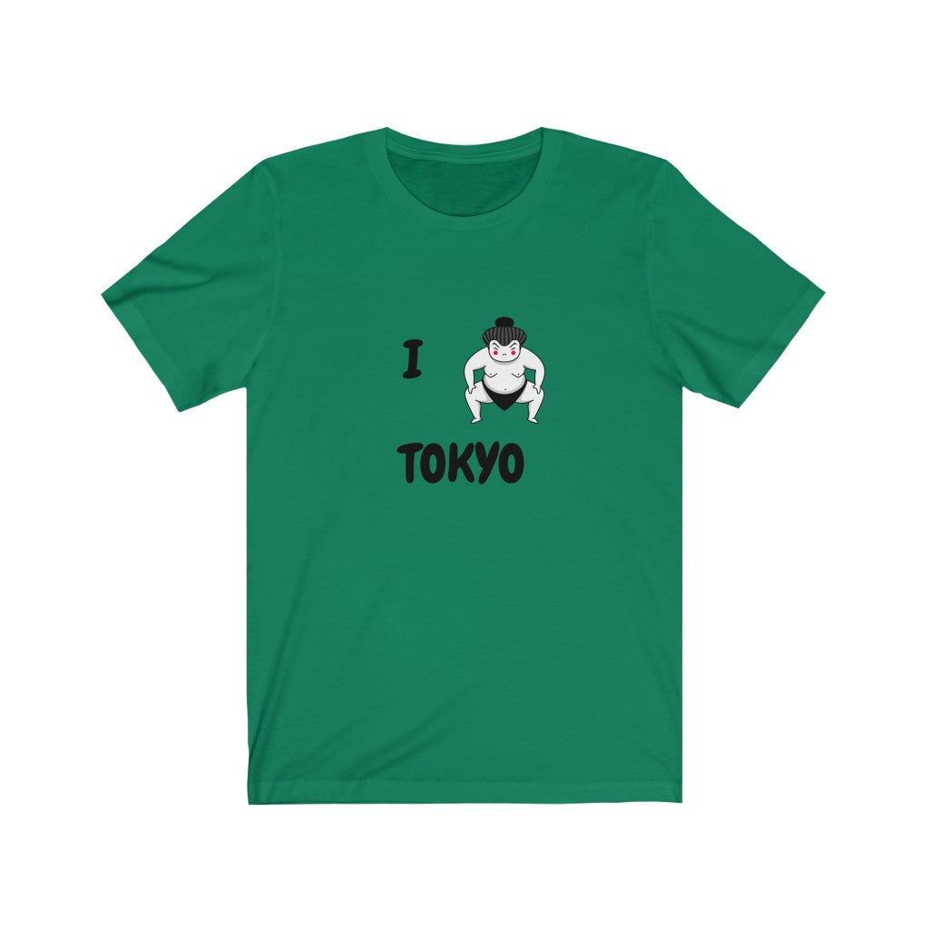 I Sumo Toyko T-Shirt. I Love Tokyo tee.  Japanese shirt.  Asian tshirt. This classic unisex jersey short sleeve tee fits like a well-loved favorite. Soft cotton and quality print make you fall in love with it. For both men and women and offered in 5 great colors.
