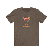 Load image into Gallery viewer, PHO soup T-Shirt - Pho-nomenal - Funny Asian Tee - Great gift for Pho lover  This classic unisex jersey short sleeve tee fits like a well-loved favorite. Soft cotton and quality print make you fall in love with it.
