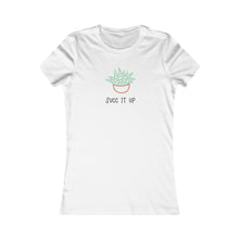 Load image into Gallery viewer, Succulent humor T-Shirt. This cute junior&#39;s short sleeve tee will get attention with its play on words and chic look. Fits like a well-loved favorite and features a slim feminine fit. Cactus succulent shirt- cute, funny gift.
