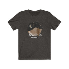 Load image into Gallery viewer, Wander Desert Night Cactus T-Shirt. Desert and cactus inspired tee. Travel lover shirt. The perfect tee to express your wanderlust or a unique gift for the traveler in your life. This comfy cotton tee shirt is great for men and women.  This classic unisex jersey short sleeve tee fits like a well-loved favorite. Soft cotton and quality print make you fall in love with it.
