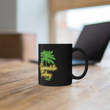 Load image into Gallery viewer, Sparkle Today - Coffee Mug with a beautiful palm tree. Warm your soul with a nice cuppa out of this perfectly sized ceramic mug. . It’s microwave safe and dishwasher safe and made of white, durable ceramic in an 11-ounce size. It’s the perfect gift for your true coffee, tea or hot chocolate lover.
