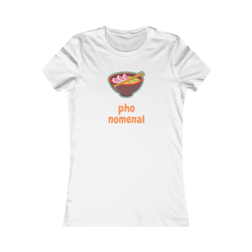 PHO-NOMENAL T-Shirt - Funny Asian Tee - Great gift for Pho lover  This classic junior jersey short sleeve tee fits like a well-loved favorite. Soft cotton and quality print make you fall in love with it.