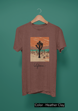 Load image into Gallery viewer, California desert T-Shirt. Cali lover tee. Cactus, mountain, desert shirt. This classic unisex jersey short sleeve tee fits like a well-loved favorite. Soft cotton and quality print make you fall in love with it. For both men and women and offered in 5 great colors.
