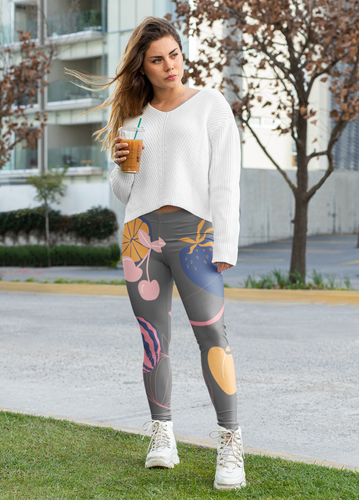 These skinny fitting high-waisted yoga leggings will take you from workout to store run in comfort and style. They are a soft and comfortable pant for women for lounging or athletics.