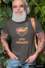 Load image into Gallery viewer, PHO soup T-Shirt - Pho-nomenal - Funny Asian Tee - Great gift for Pho lover   This classic unisex jersey short sleeve tee fits like a well-loved favorite. Soft cotton and quality print make you fall in love with it.
