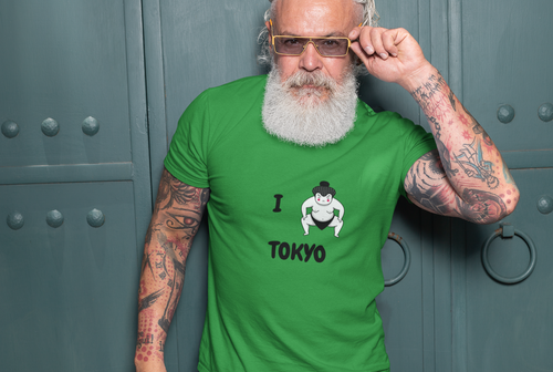 I Sumo Toyko T-Shirt. I Love Tokyo tee.  Japanese shirt.  Asian tshirt. This classic unisex jersey short sleeve tee fits like a well-loved favorite. Soft cotton and quality print make you fall in love with it. For both men and women and offered in 5 great colors.